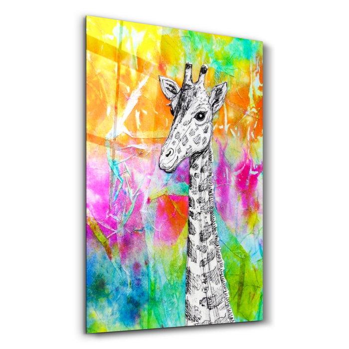 Wallity Pintura Decorativa de Vidrio Templado Multicolor 46 x 72 cm